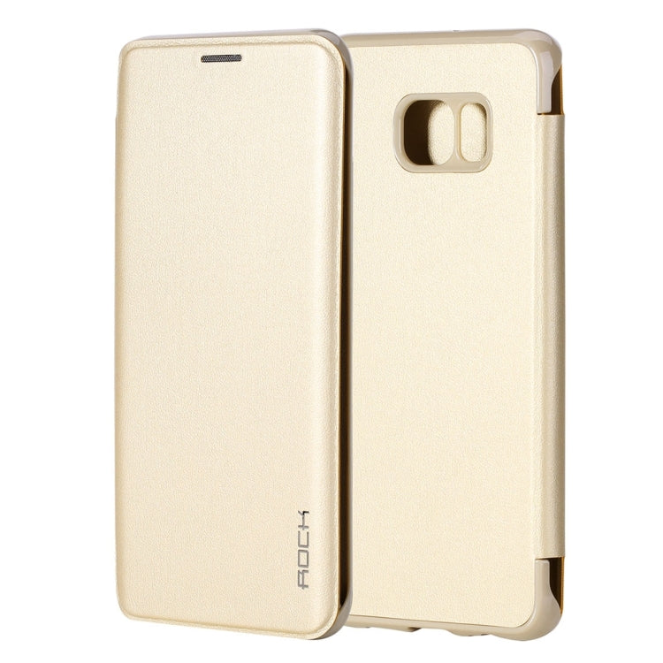 For Galaxy S6 Edge+ / G928 Rock Touch Series Fashionable Business Style Horizontal Flip Leather Case