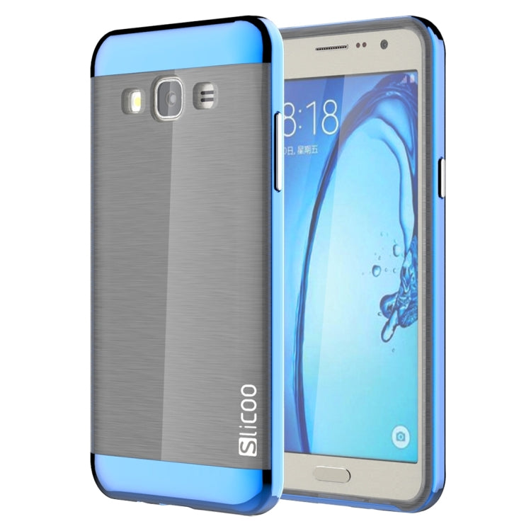 Slicoo for Galaxy On5 / G550  Brushed Texture Electroplating TPU + PC Combination Case