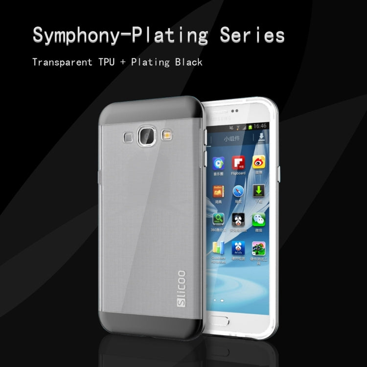 Slicoo for Galaxy A8 / A800 Brushed Texture Electroplating TPU + PC Combination Case