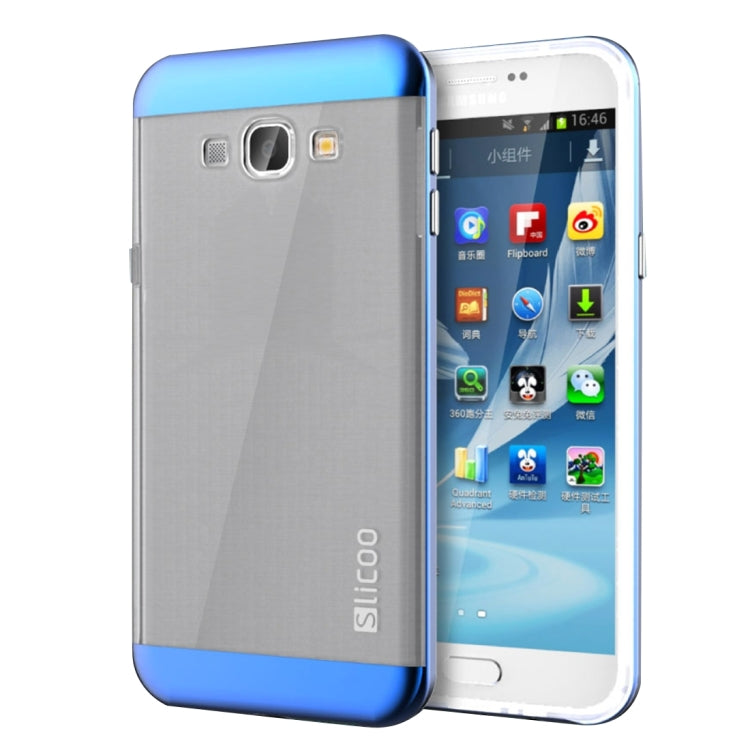 Slicoo for Galaxy A8 / A800 Brushed Texture Electroplating TPU + PC Combination Case