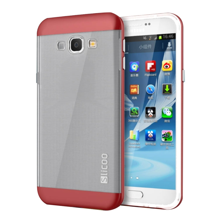 Slicoo for Galaxy A8 / A800 Brushed Texture Electroplating TPU + PC Combination Case