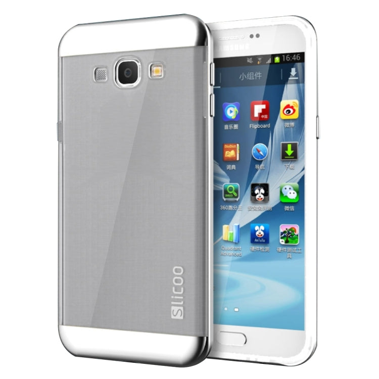 Slicoo for Galaxy A8 / A800 Brushed Texture Electroplating TPU + PC Combination Case