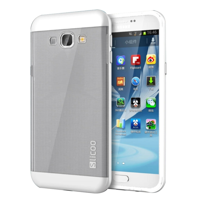 Slicoo for Galaxy A8 / A800 Brushed Texture Electroplating TPU + PC Combination Case