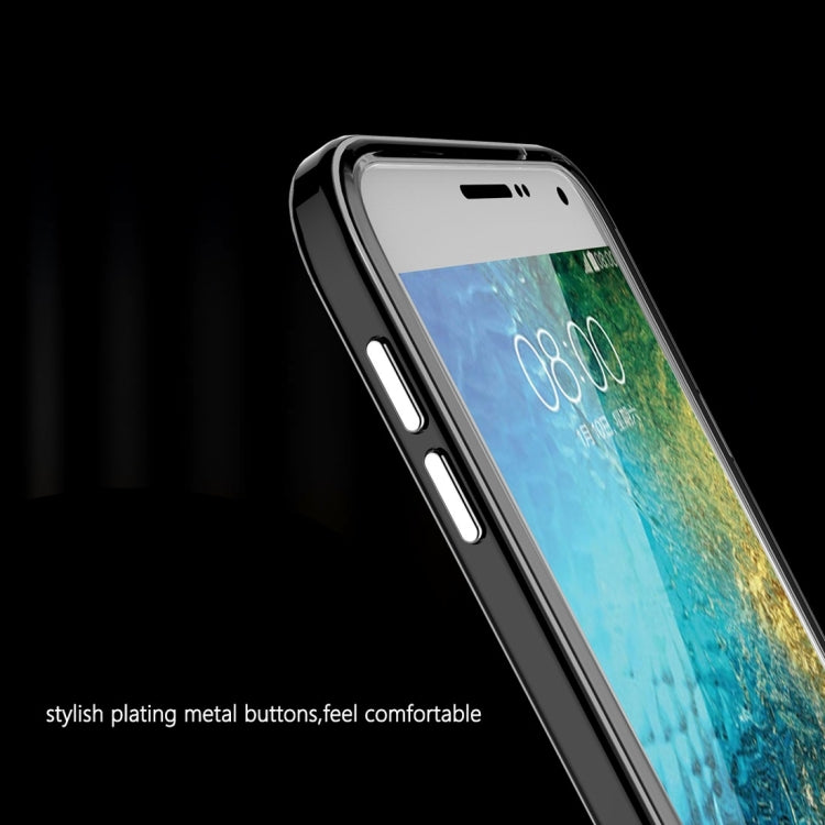 Slicoo for Galaxy E7 / E700 Brushed Texture Electroplating TPU + PC Combination Case