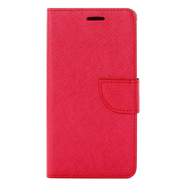 For Galaxy On7 / G600 Cross Texture Horizontal Flip Solid Color Leather Case with Holder & Card Slots & Wallet