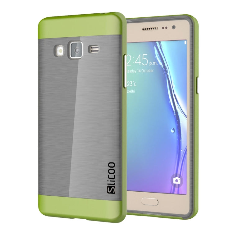 Slicoo for Samsung Z3 Brushed Texture Electroplating TPU + PC Combination Case