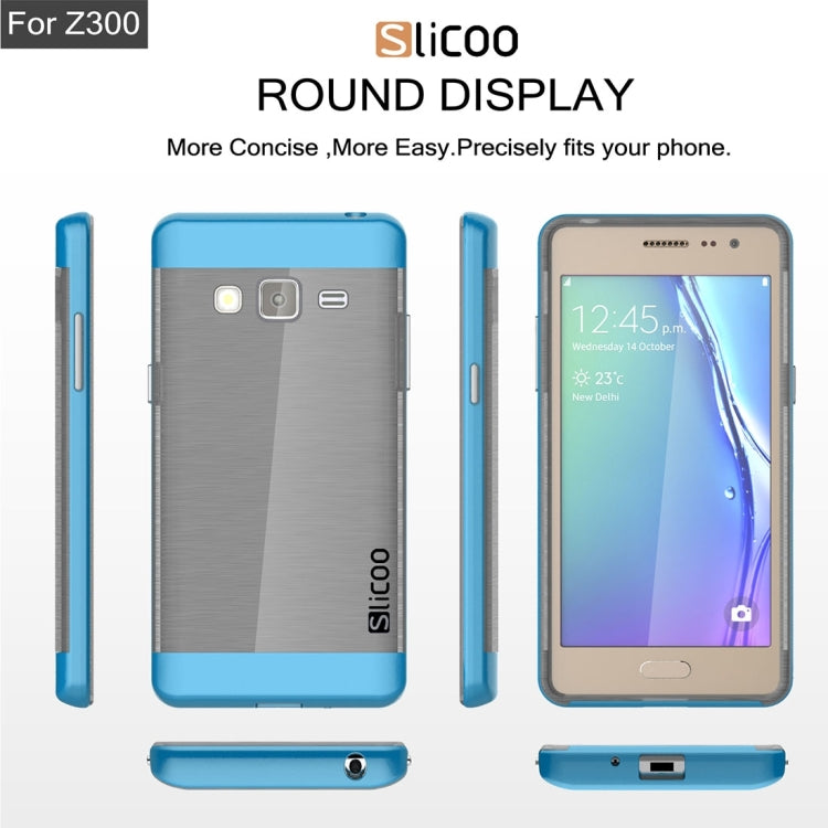 Slicoo for Samsung Z3 Brushed Texture Electroplating TPU + PC Combination Case