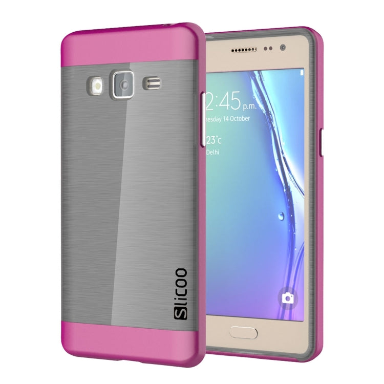 Slicoo for Samsung Z3 Brushed Texture Electroplating TPU + PC Combination Case