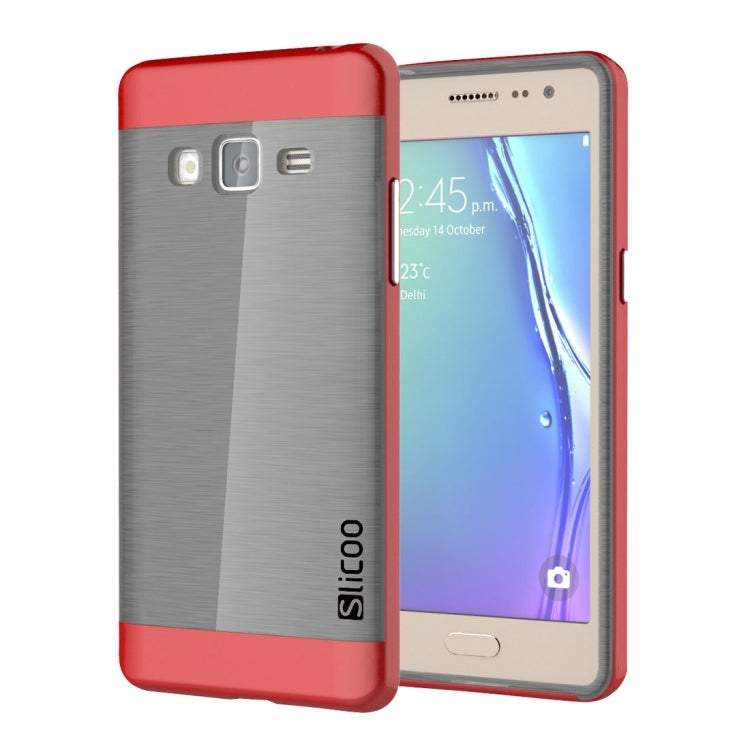 Slicoo for Samsung Z3 Brushed Texture Electroplating TPU + PC Combination Case