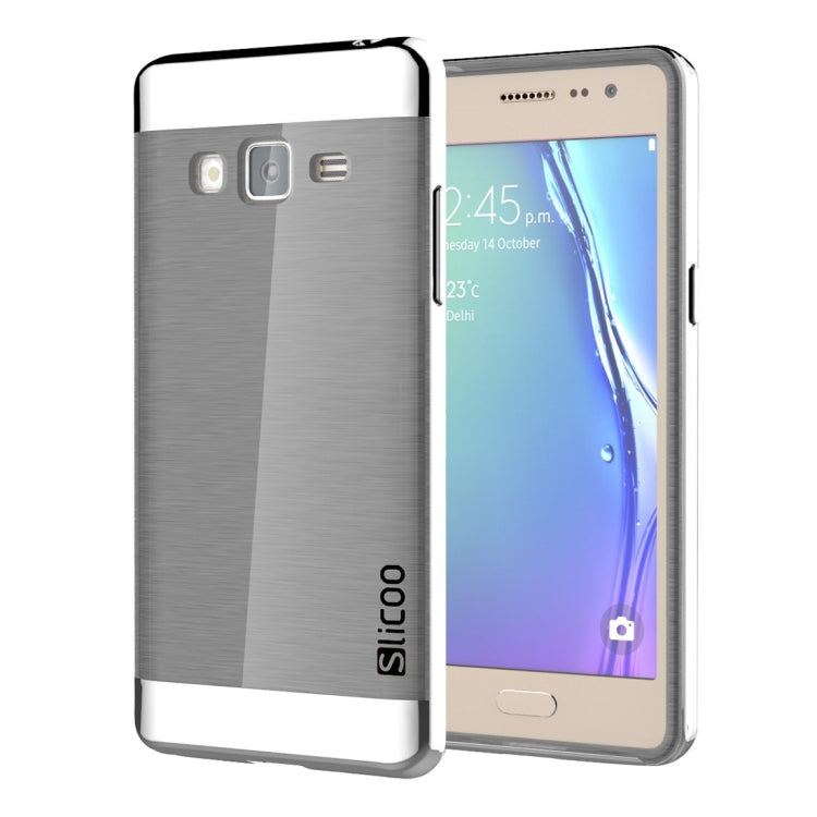 Slicoo for Samsung Z3 Brushed Texture Electroplating TPU + PC Combination Case