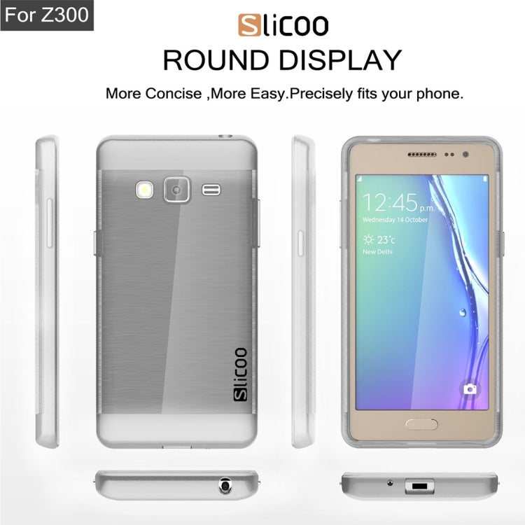 Slicoo for Samsung Z3 Brushed Texture Electroplating TPU + PC Combination Case