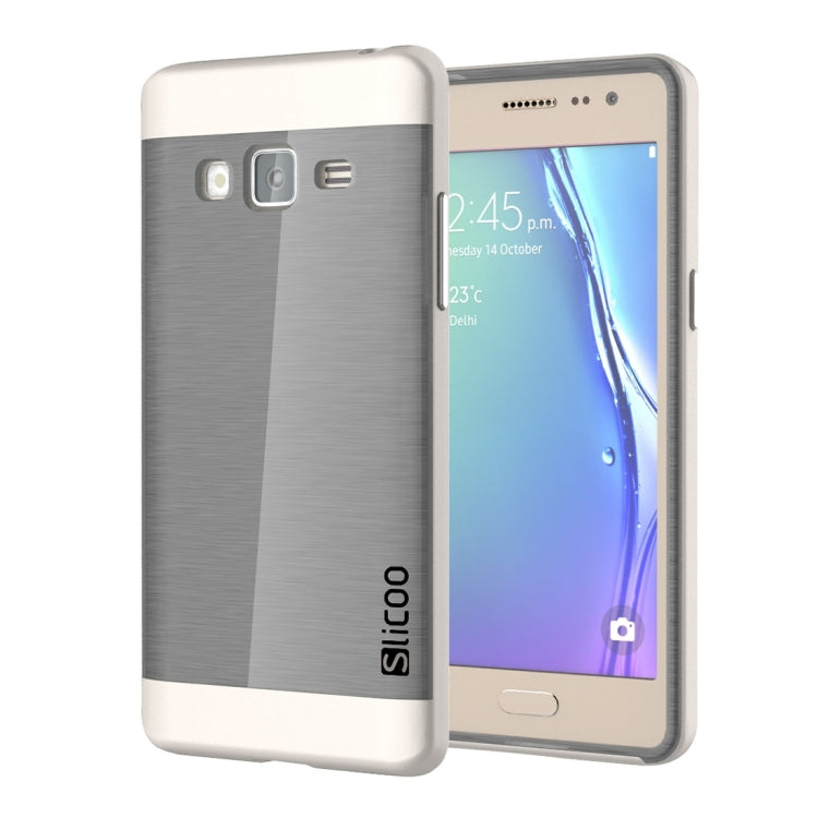 Slicoo for Samsung Z3 Brushed Texture Electroplating TPU + PC Combination Case