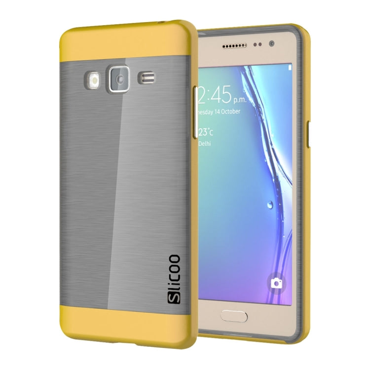 Slicoo for Samsung Z3 Brushed Texture Electroplating TPU + PC Combination Case