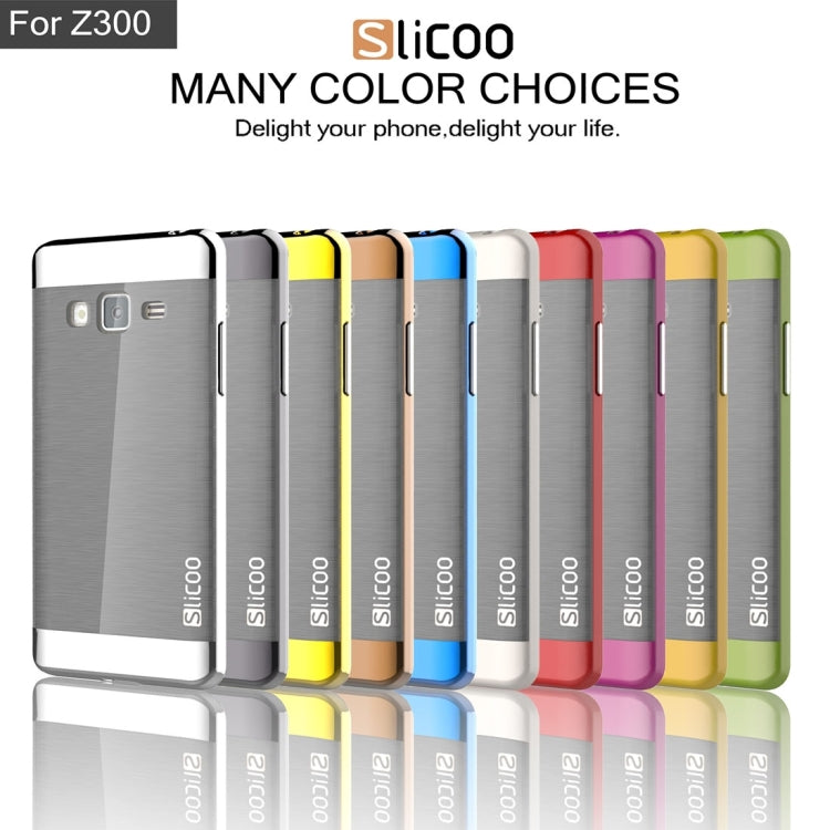 Slicoo for Samsung Z3 Brushed Texture Electroplating TPU + PC Combination Case