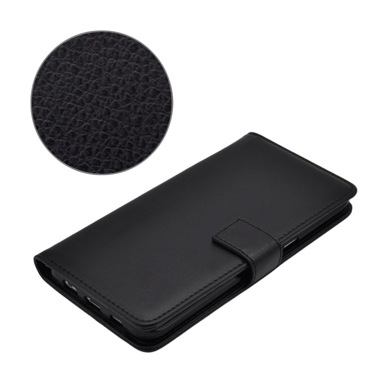 For Galaxy S6 Edge+ / G928 Litchi Texture Horizontal Flip PU Leather Case with Magnetic Snap & Card Slots & Holder & Wallet