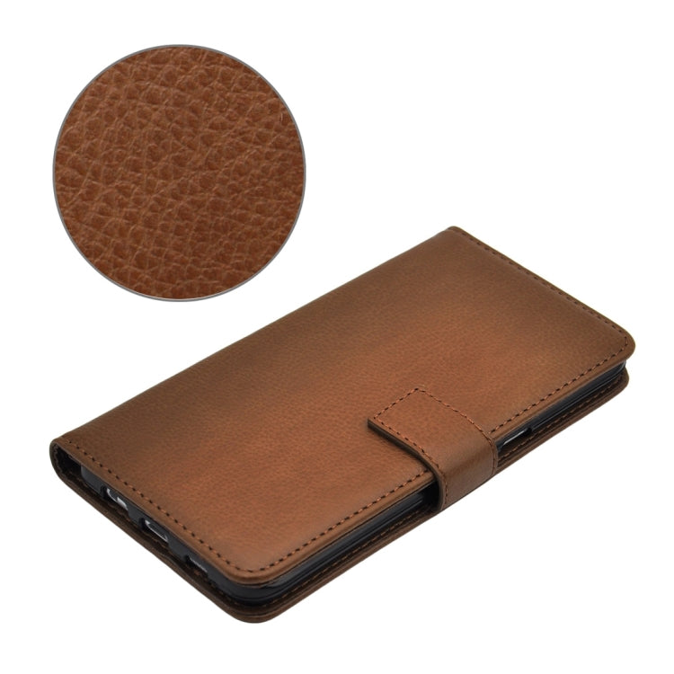 For Galaxy S6 Edge+ / G928 Litchi Texture Horizontal Flip PU Leather Case with Magnetic Snap & Card Slots & Holder & Wallet