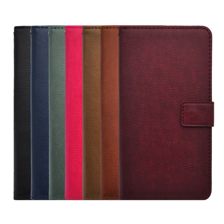 For Galaxy S6 Edge+ / G928 Litchi Texture Horizontal Flip PU Leather Case with Magnetic Snap & Card Slots & Holder & Wallet