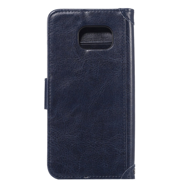 For Galaxy S6 / G920 Crazy Horse Texture Horizontal Flip Leather Case with Holder & Card Slots & Wallet & Photo Frame