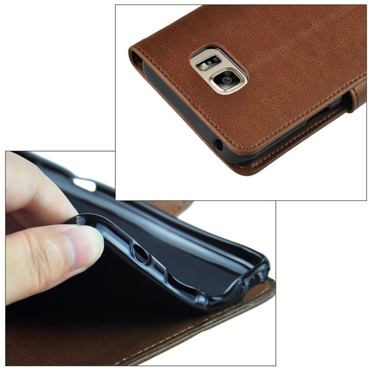 For Samsung Galalxy Note 5 / N920 Litchi Texture Flip Leather Case with Holder & Card Slots & Wallet