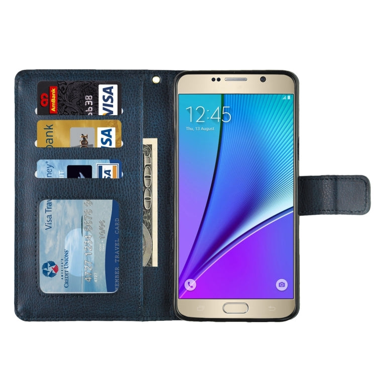 For Samsung Galalxy Note 5 / N920 Litchi Texture Flip Leather Case with Holder & Card Slots & Wallet