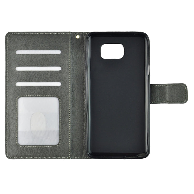 For Samsung Galalxy Note 5 / N920 Litchi Texture Flip Leather Case with Holder & Card Slots & Wallet