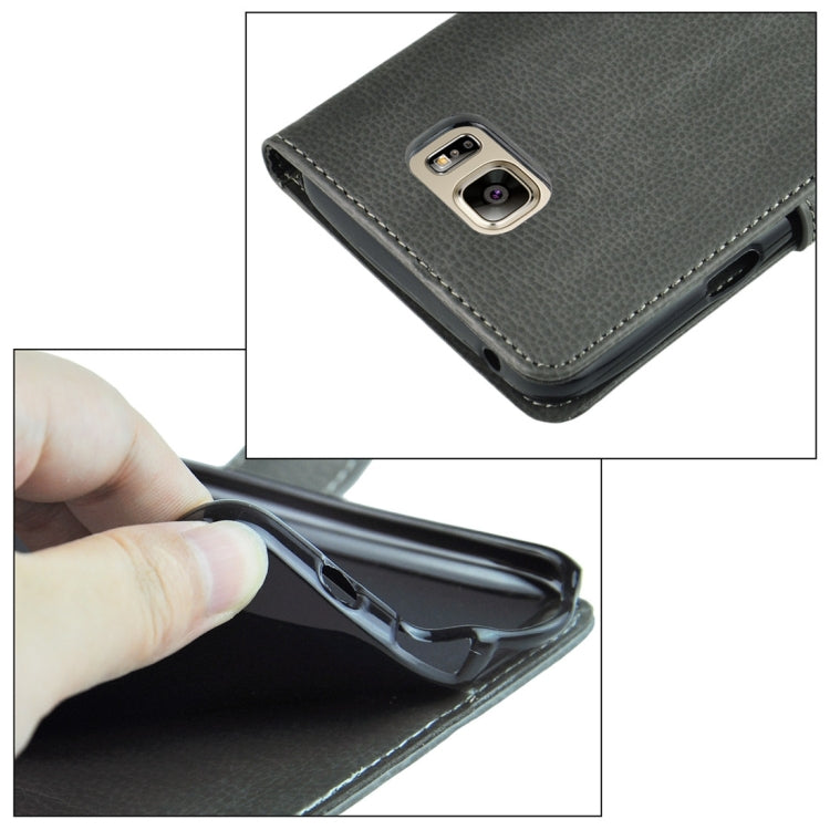 For Samsung Galalxy Note 5 / N920 Litchi Texture Flip Leather Case with Holder & Card Slots & Wallet