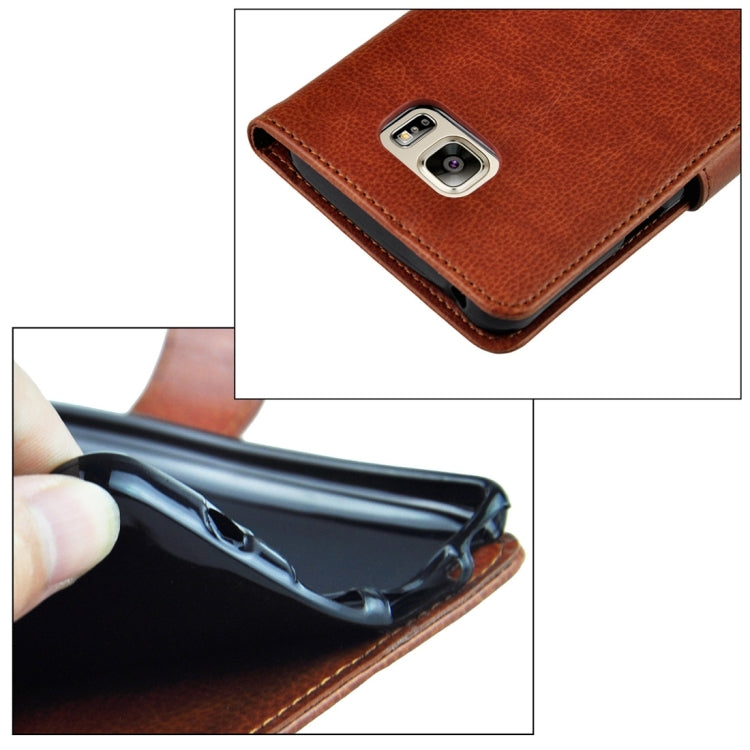For Samsung Galalxy Note 5 / N920 Litchi Texture Flip Leather Case with Holder & Card Slots & Wallet