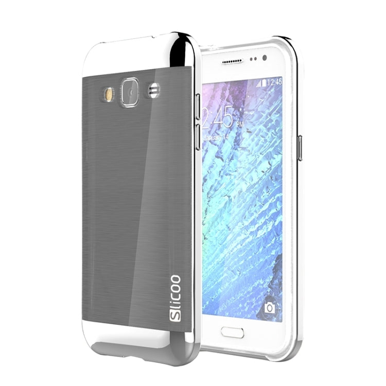 Slicoo Brushed Texture Electroplating Combination Case for Galaxy J2 / J200