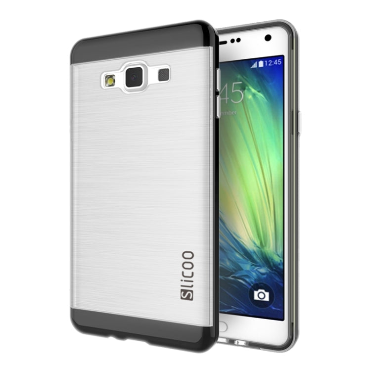 Slicoo Brushed Texture Electroplating Transparenct Combination Case for Galaxy A7 / A700