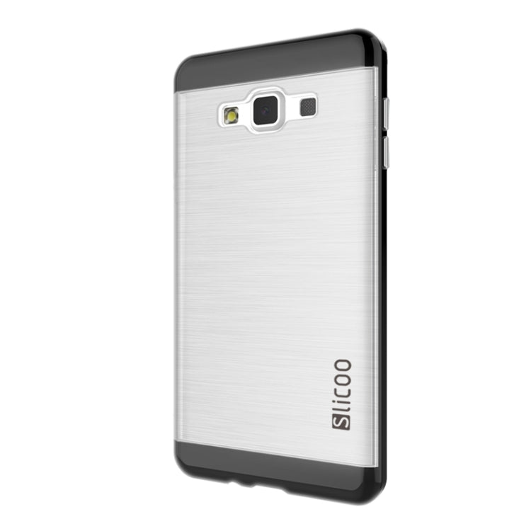 Slicoo Brushed Texture Electroplating Transparenct Combination Case for Galaxy A7 / A700