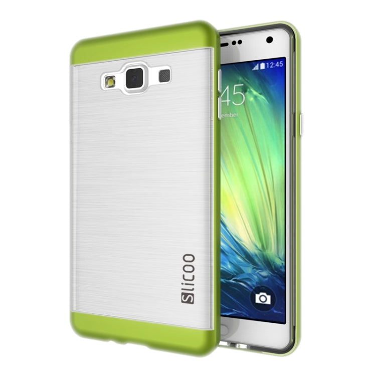 Slicoo Brushed Texture Electroplating Transparenct Combination Case for Galaxy A7 / A700