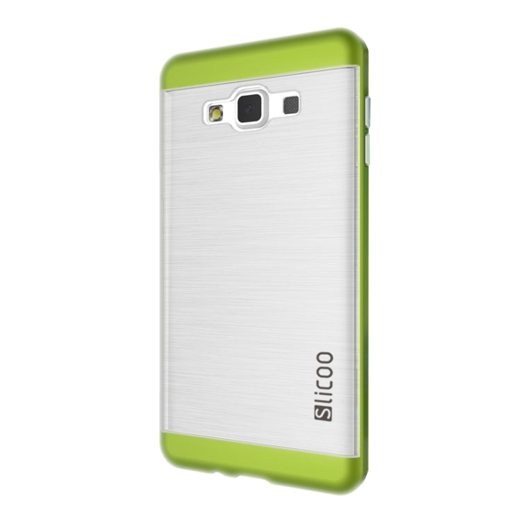 Slicoo Brushed Texture Electroplating Transparenct Combination Case for Galaxy A7 / A700