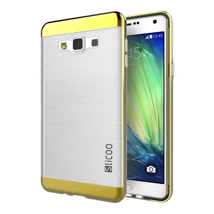 Slicoo Brushed Texture Electroplating Transparenct Combination Case for Galaxy A7 / A700