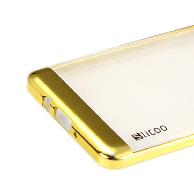 Slicoo Brushed Texture Electroplating Transparenct Combination Case for Galaxy A7 / A700