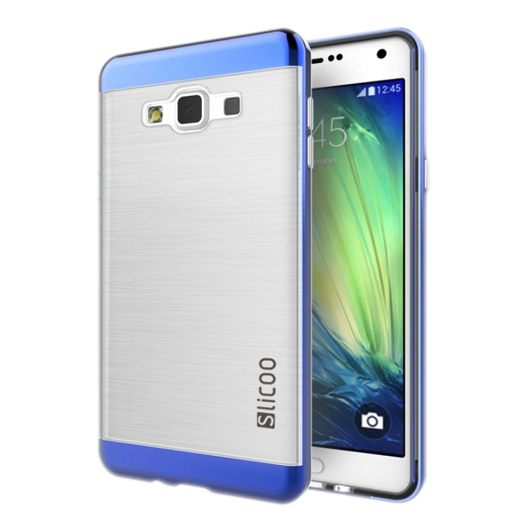 Slicoo Brushed Texture Electroplating Transparenct Combination Case for Galaxy A7 / A700