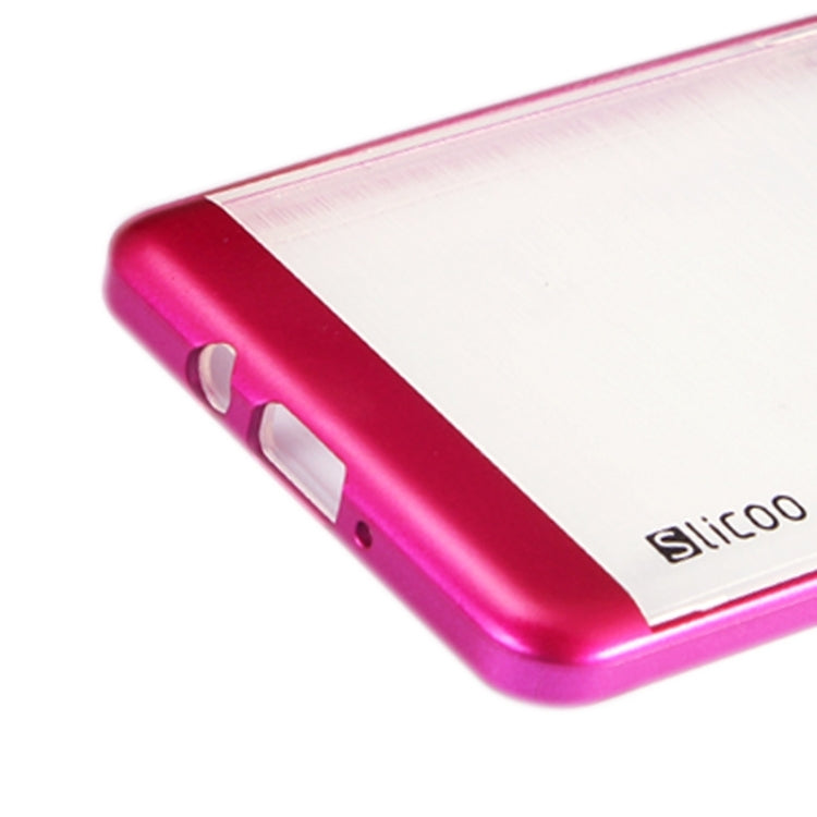Slicoo Brushed Texture Electroplating Transparenct Combination Case for Galaxy A7 / A700