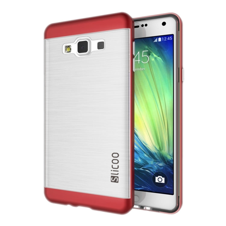 Slicoo Brushed Texture Electroplating Transparenct Combination Case for Galaxy A7 / A700