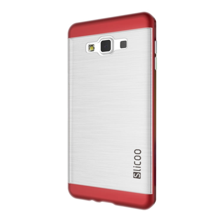 Slicoo Brushed Texture Electroplating Transparenct Combination Case for Galaxy A7 / A700