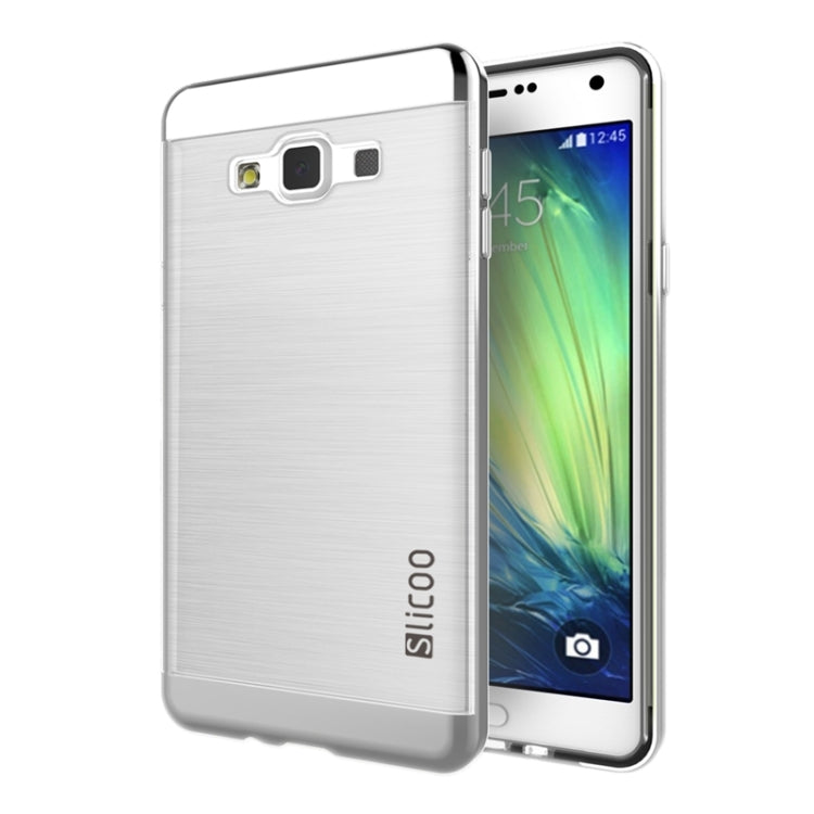 Slicoo Brushed Texture Electroplating Transparenct Combination Case for Galaxy A7 / A700