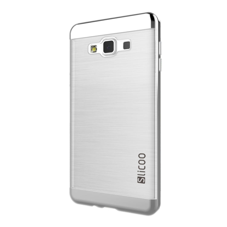 Slicoo Brushed Texture Electroplating Transparenct Combination Case for Galaxy A7 / A700