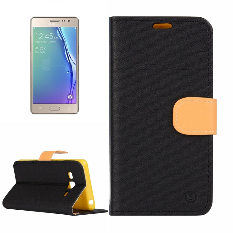 For Samsung Z3 Tizen Denim Texture Horizontal Flip Solid Color Leather Case with Holder & Card Slots & Wallet