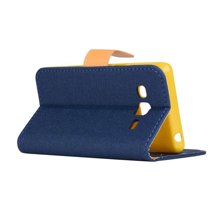 For Samsung Z3 Tizen Denim Texture Horizontal Flip Solid Color Leather Case with Holder & Card Slots & Wallet