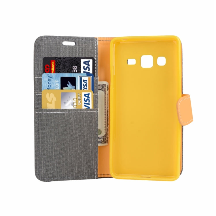 For Samsung Z3 Tizen Denim Texture Horizontal Flip Solid Color Leather Case with Holder & Card Slots & Wallet
