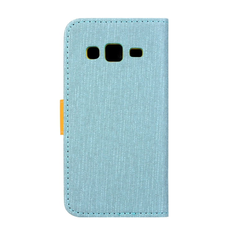 For Samsung Z3 Tizen Denim Texture Horizontal Flip Solid Color Leather Case with Holder & Card Slots & Wallet
