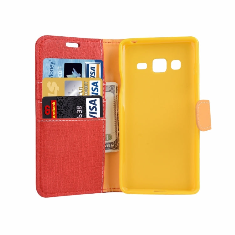 For Samsung Z3 Tizen Denim Texture Horizontal Flip Solid Color Leather Case with Holder & Card Slots & Wallet
