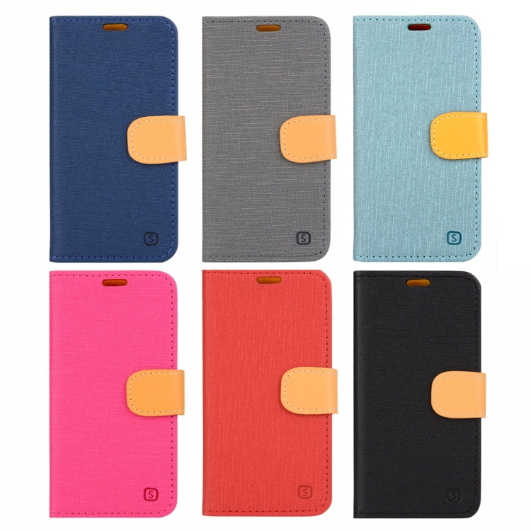 For Samsung Z3 Tizen Denim Texture Horizontal Flip Solid Color Leather Case with Holder & Card Slots & Wallet