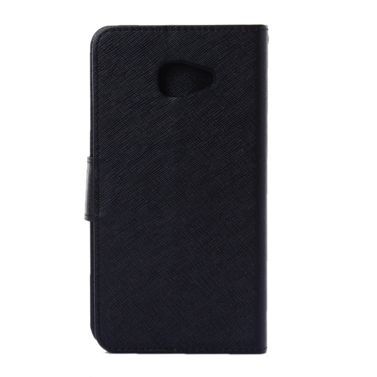 For Galaxy A7(2016) / A710 Cross Texture Horizontal Flip Solid Color Leather Case with Holder & Card Slots & Wallet