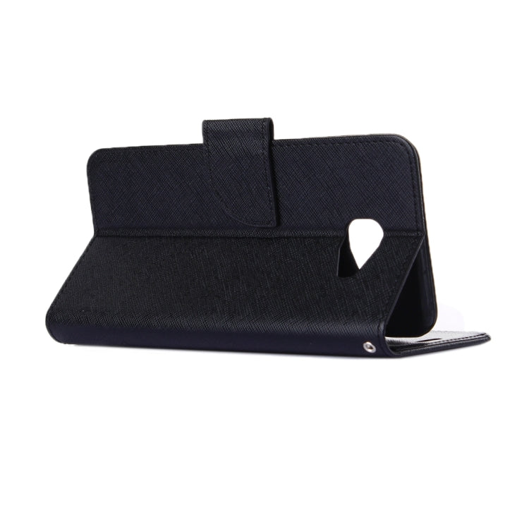 For Galaxy A7(2016) / A710 Cross Texture Horizontal Flip Solid Color Leather Case with Holder & Card Slots & Wallet