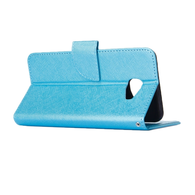For Galaxy A7(2016) / A710 Cross Texture Horizontal Flip Solid Color Leather Case with Holder & Card Slots & Wallet
