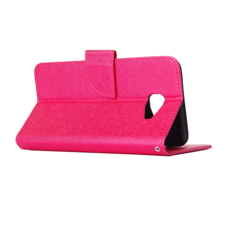 For Galaxy A7(2016) / A710 Cross Texture Horizontal Flip Solid Color Leather Case with Holder & Card Slots & Wallet